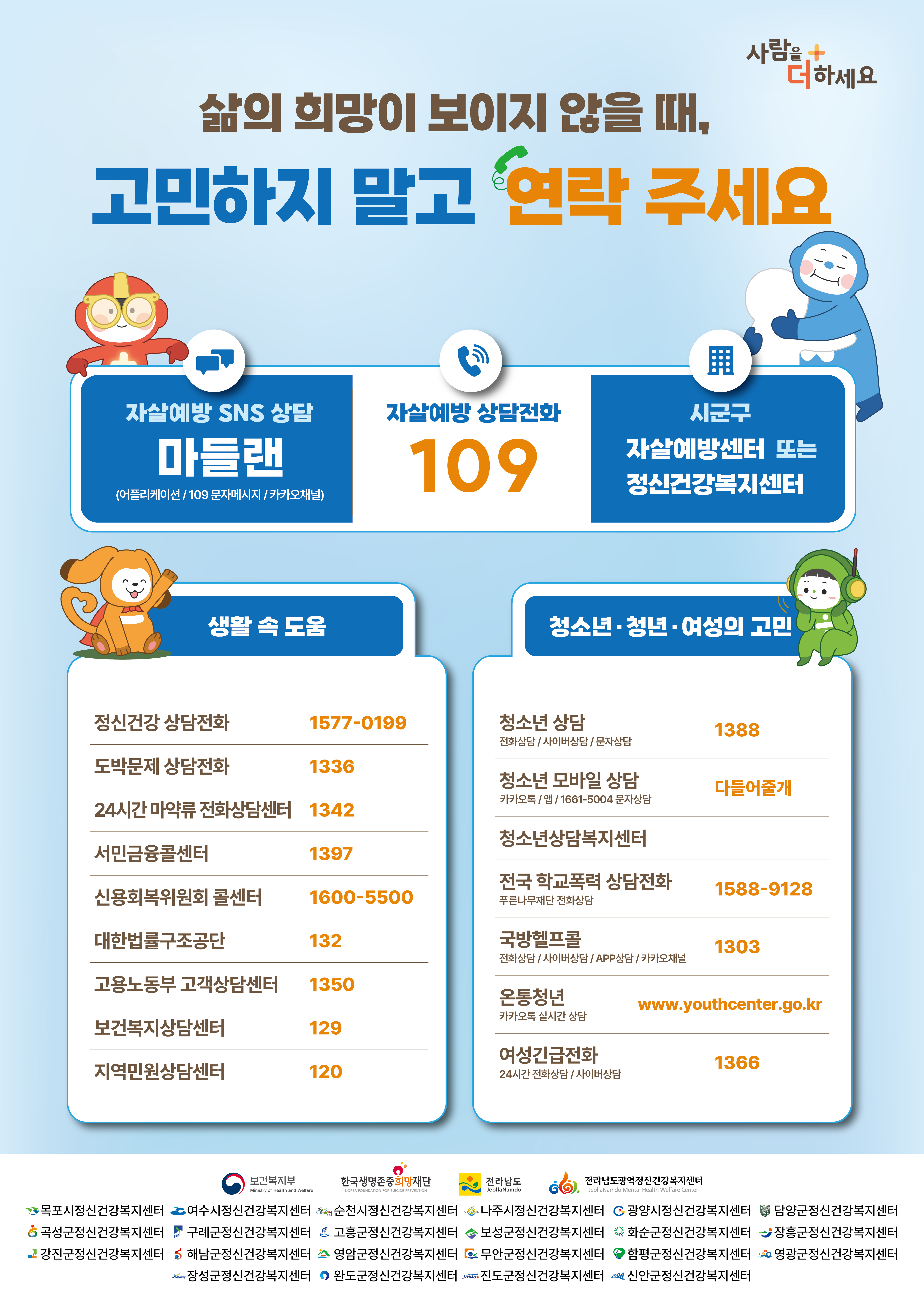 자살 고위험시기(3~5월) 집중 관리