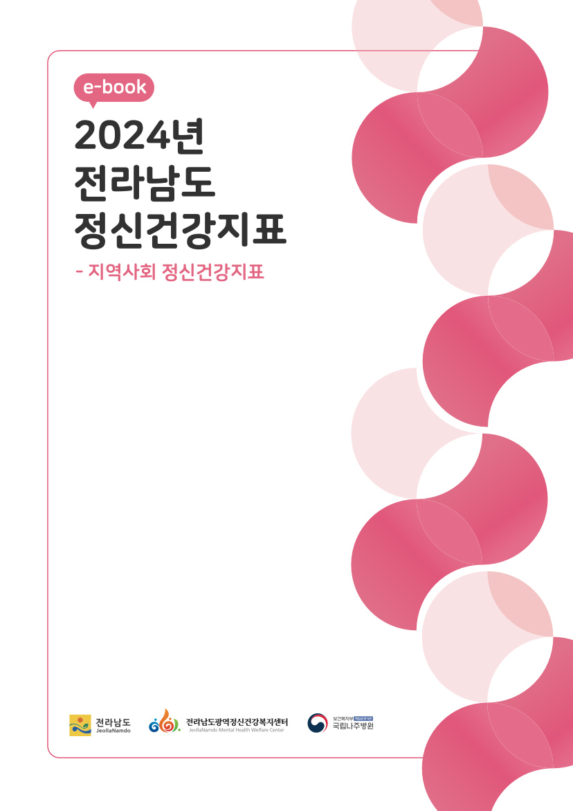 2024년 전라남도 정신건강 지표 현황(지역사회 정신건강지표)